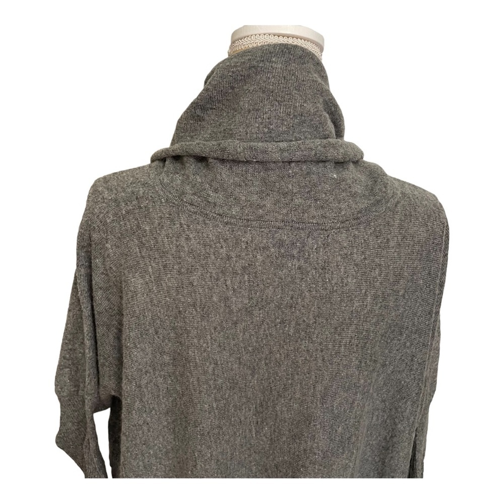 Eastside Westside oversized cowl neck gray sweater XS - Picture 8 of 11